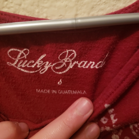 Red Pattern Tee - Picture 2 of 3